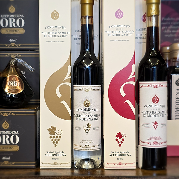 Condimento 5 och Condimento 10, balsamico med olika lagringstid
