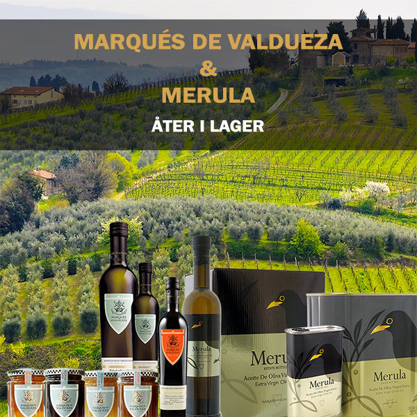 Marqués de Valdueza & Merula - alla produkter åter i lager