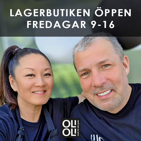 OLIOLIs lagerbutik öppen fredagar 9-16