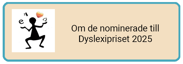 Om de nominerade till Dyslexipriset 2025