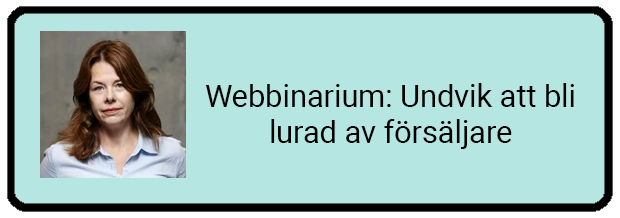 Webbinarium: Undvik att bli lurad av försäljare