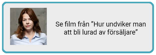 Se film från Hur undviker man att bli lurad av försäljare
