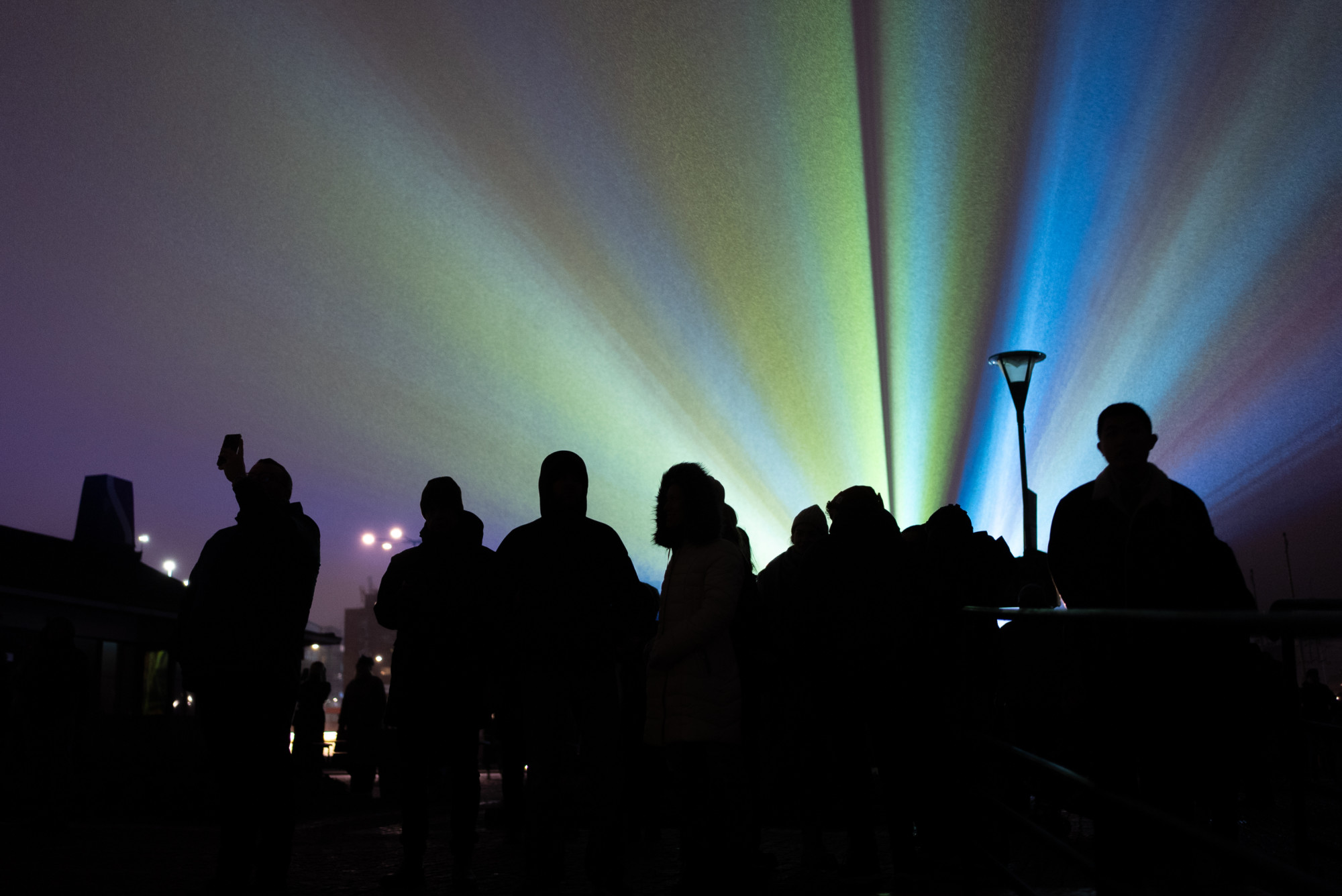 People and light