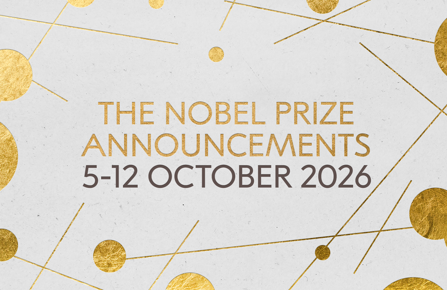 Nobel Prize announcements 5–12 October 2026
