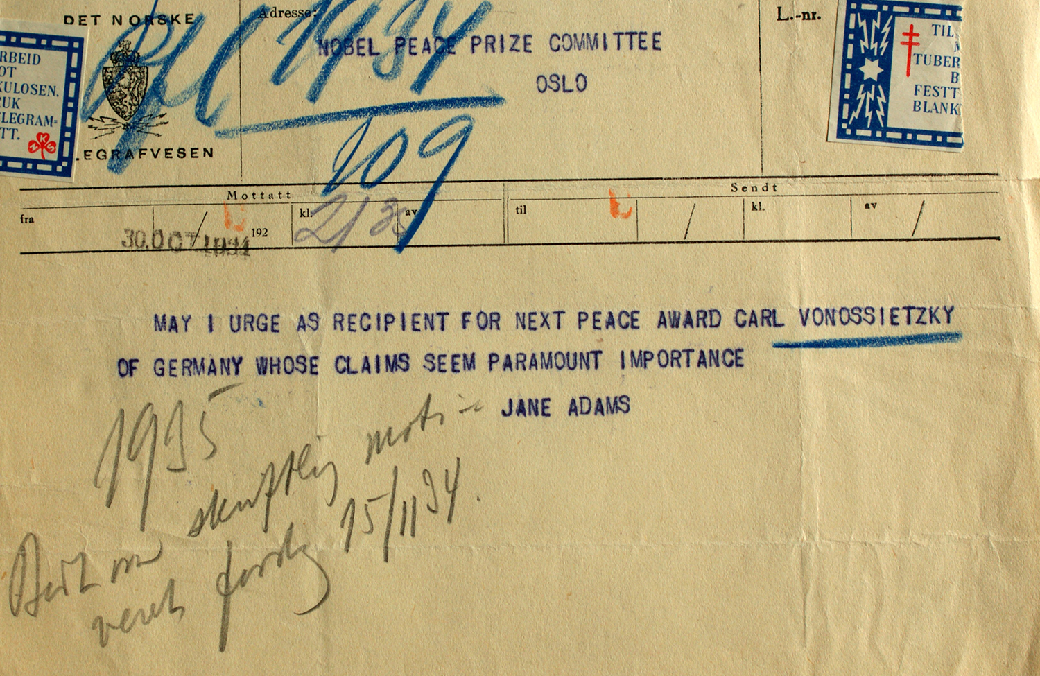 Nomination letter