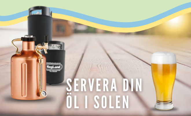 Servera din öl i solen